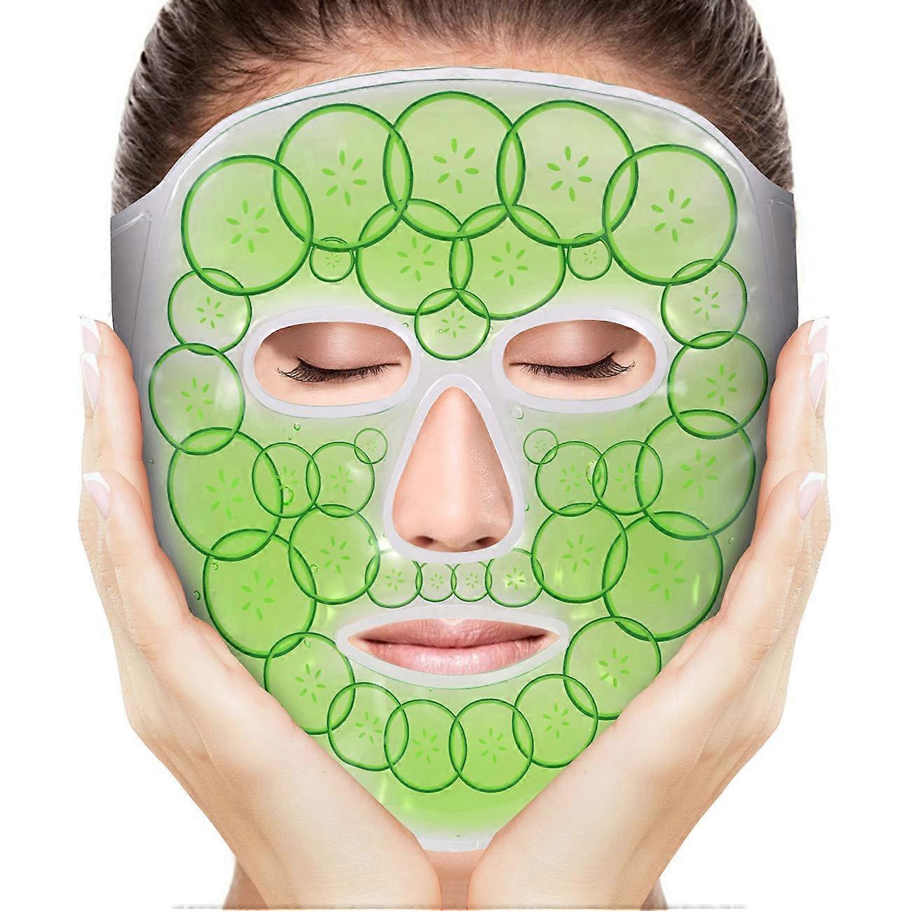 Gel-ismask, sval ögonmask, återanvändbar varm kall terapi-ismask för svullnader och mörka ringar under ögonen