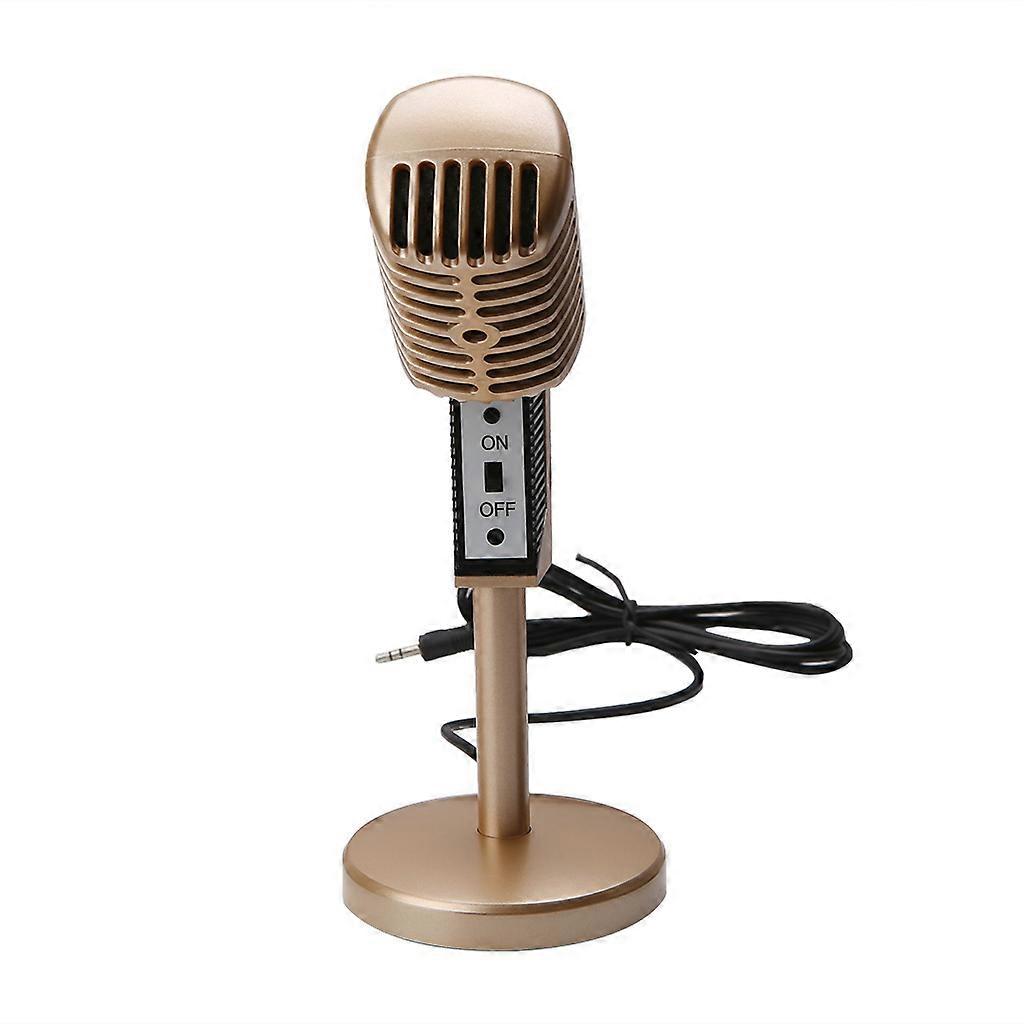 Professional 3.5mm Podcast Studio Mic Microphone For Skype Desktop PC Notebook