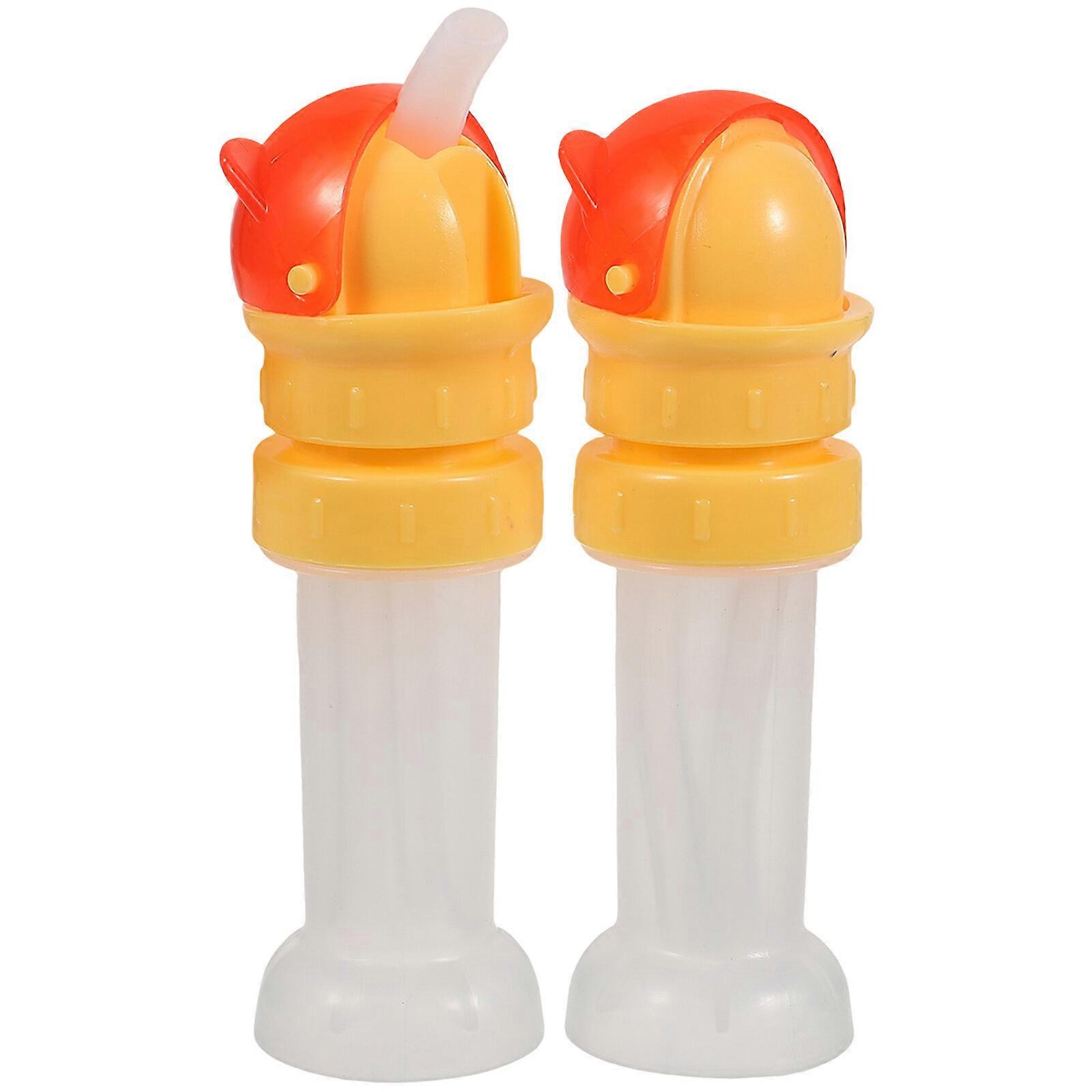 2pcs Spillproof Straw Cap Bottle Reusable Straw Lid Flip Cap Replacement Bottle Lid