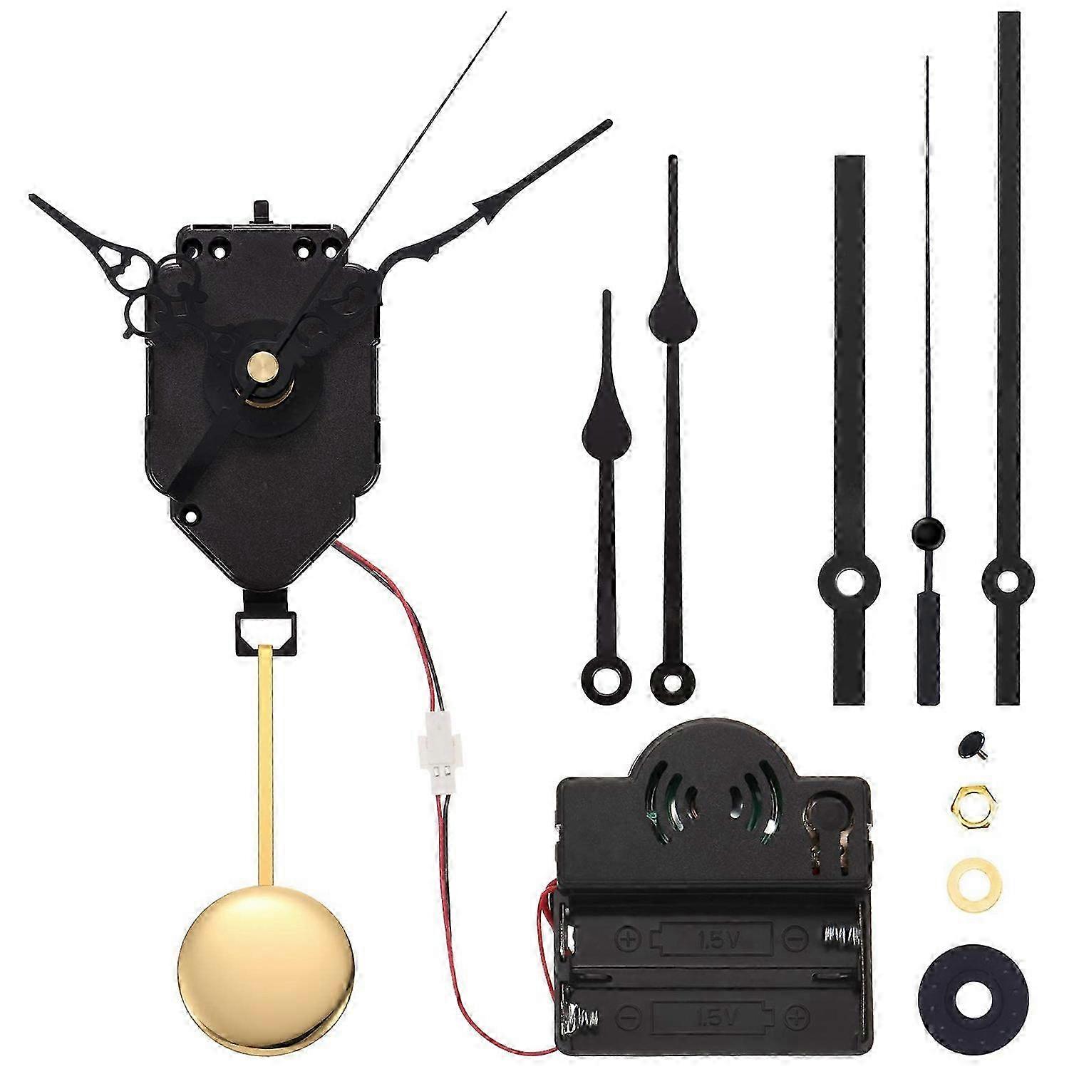 Quartz Pendulum Trigger Clock Movement Chime Music Box Completer Pendulum Clock Kit With Spades,fancy,straight Clockhand
