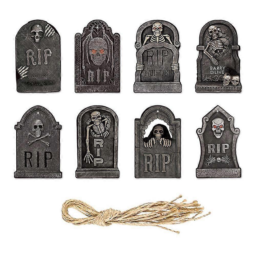 2023 Halloween Party Διακόσμηση Κρεμαστά μενταγιόν Halloween RIP Κρανίο Ταφόπλακα Τρόμου Ατμόσφαιρα Φεστιβάλ φαντασμάτων Διακόσμηση πάρτι