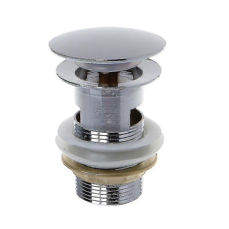 Bathroom Sink Drain Stopper Sink Tap Push Button Pop Up Waste Plug Slotted Drain