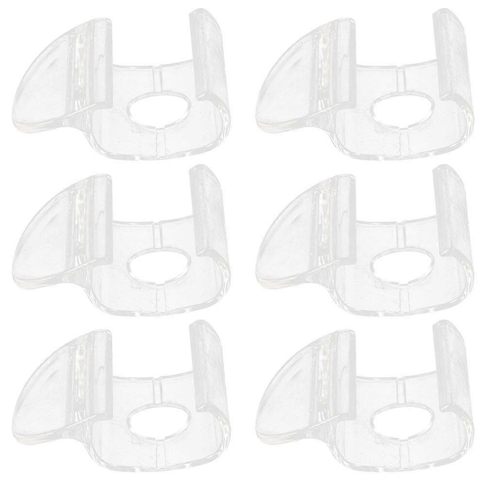 6pcs Cordless Blind Curtain Shade Handle Bottom Rail Handle Hooks Blind Curtain Accessories