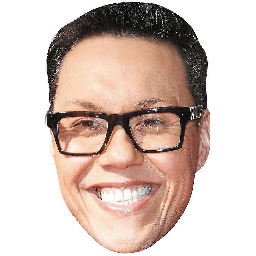 Gok Wan (Smile) Celebrity Mask, Flat Card Face