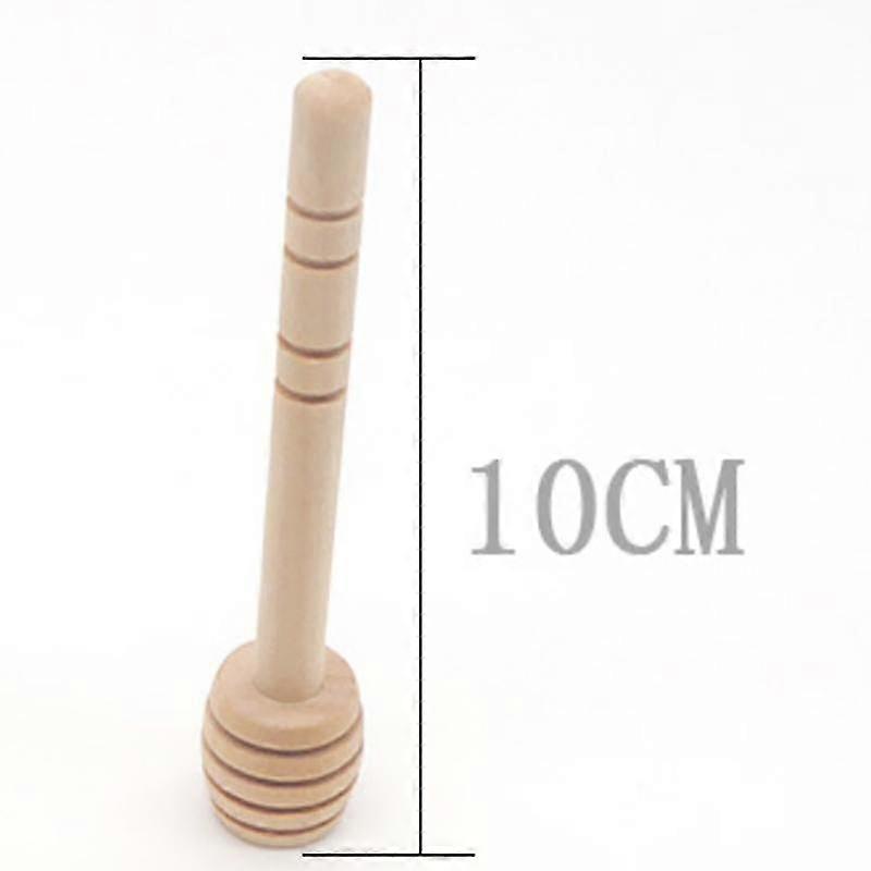 Honey Stir Bar keverőfogantyú Jar kanál Praktikus 100db fa merítő méz hosszú bot kellékek mézes konyhai eszközök 100/50/24db