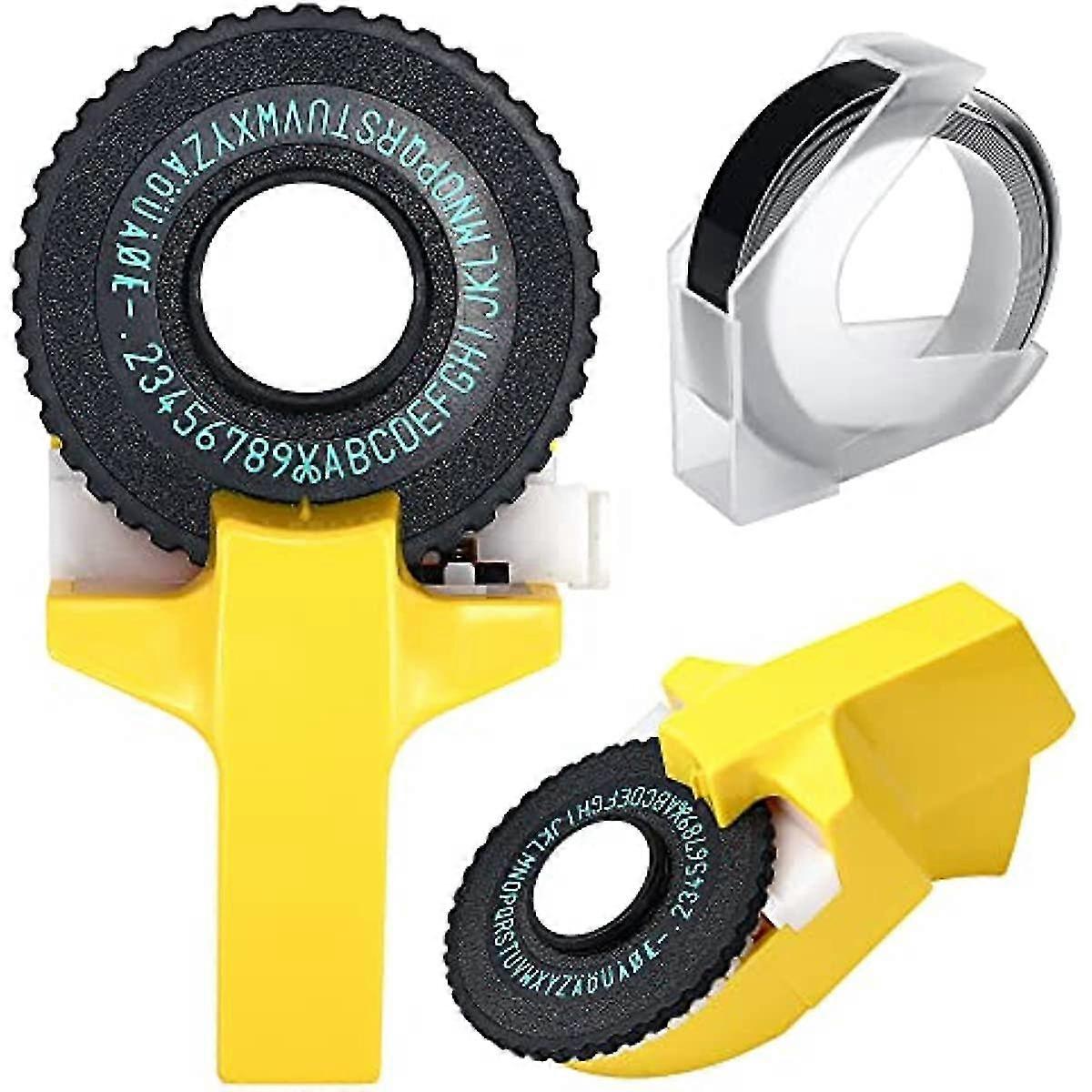 3d Mini Label Printer Click Small Model Label Makers Manual Diy Lettering Machine Embossing Typewriter