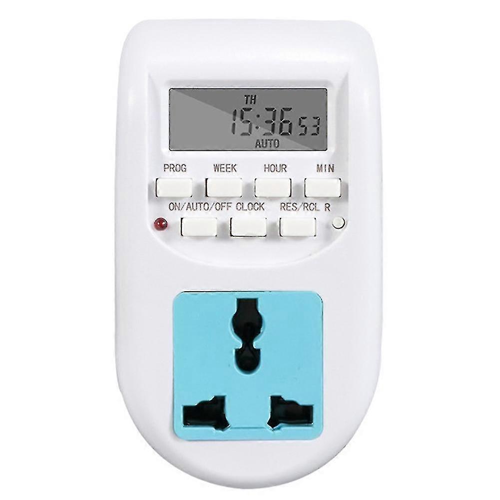 Lcd Digital Programmable Timer Switch Electronic Timer Socket Household Appliances For Home Garden