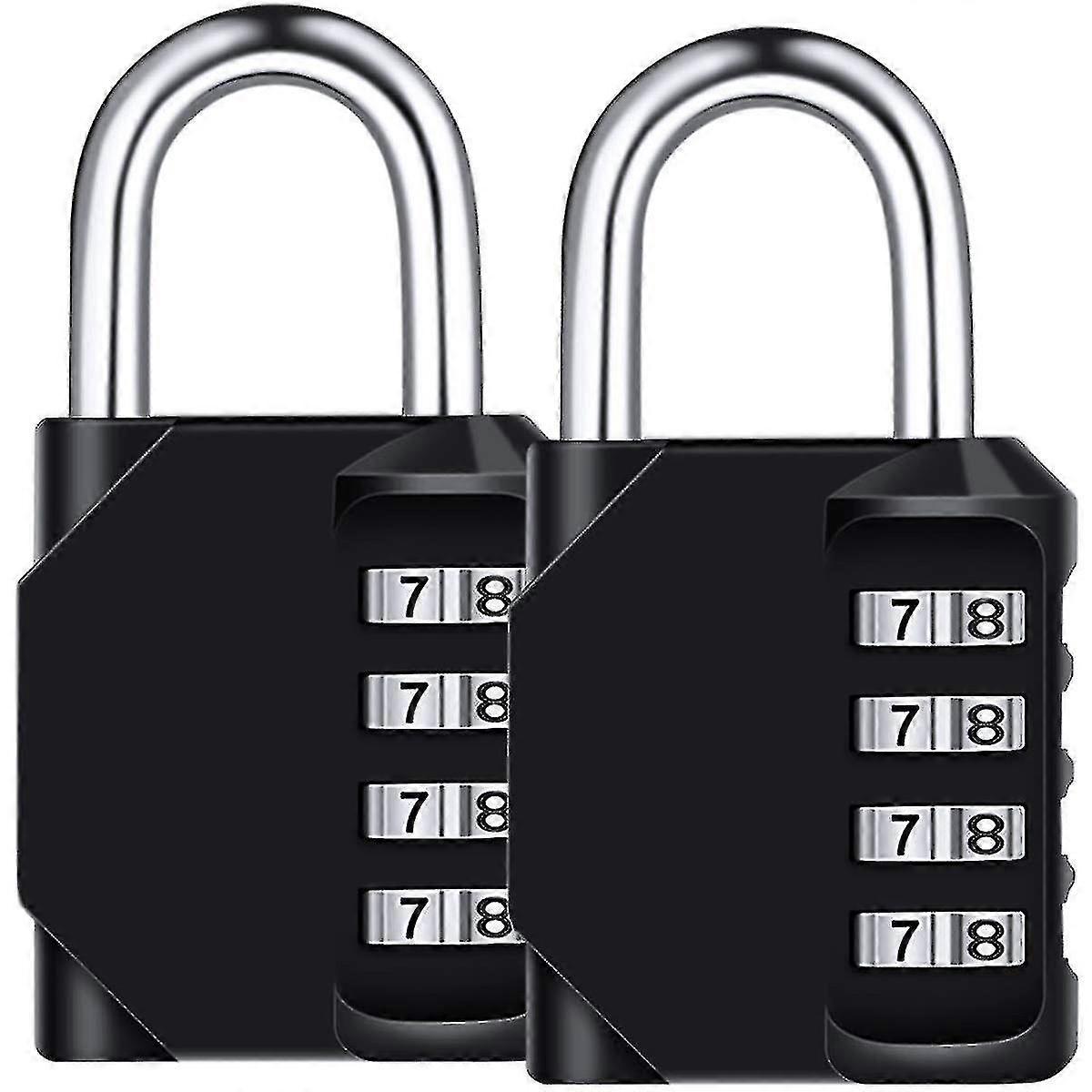 Pack Of 2 4-digit Combination Lock, Combination Lock