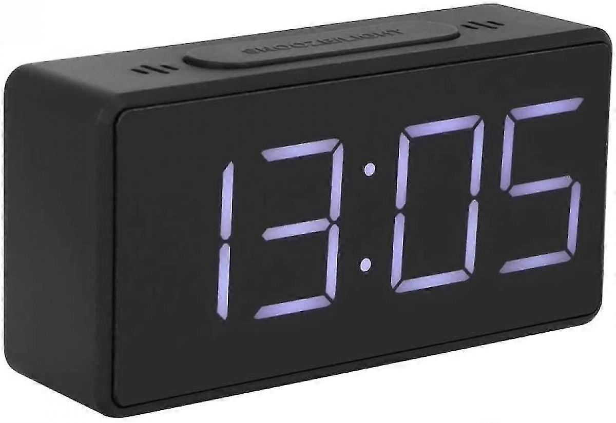 Desk Clock, Office Home Multi-function Support Clock With Snooze Function (black) A906-3137