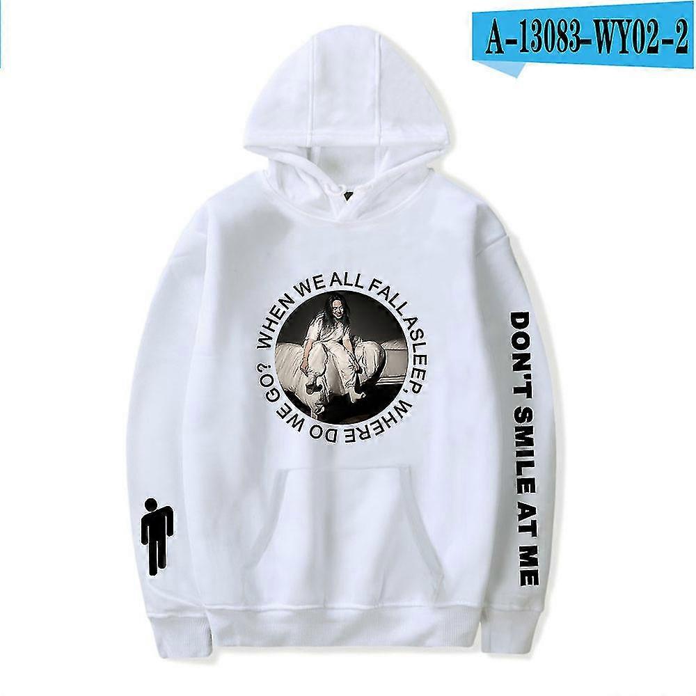 Billie Eilish Felpa Rapper Loose Plus Size Felpa con cappuccio