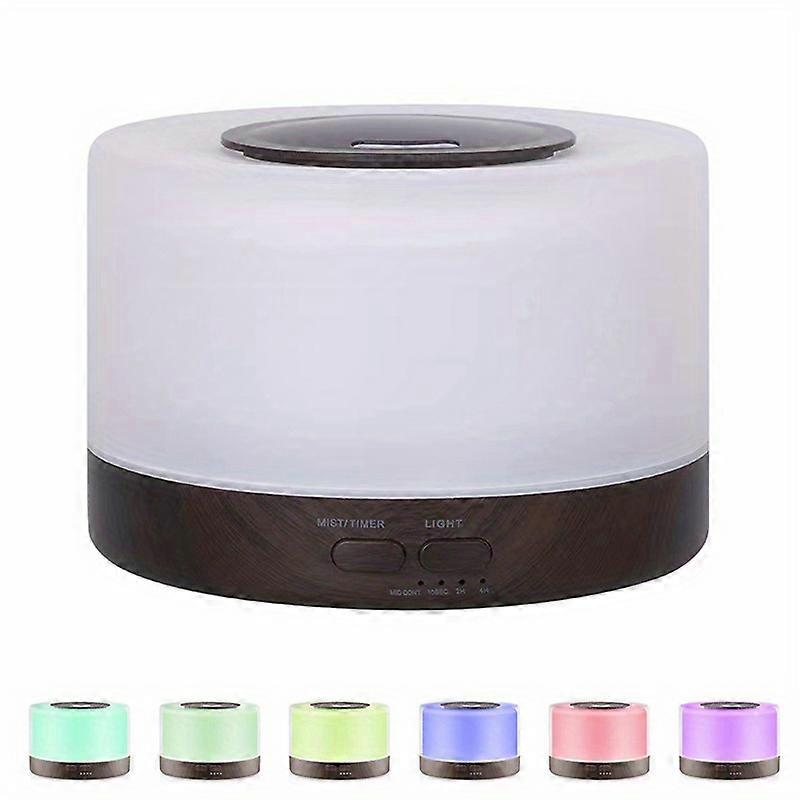 JUEGE* 1pc 500ml Ultrasonic Air Humidifier with LED Light and Aromatherapy Diffuser for Home and Room - Cool Mist Aroma Essential Oil Diffuser for Rel