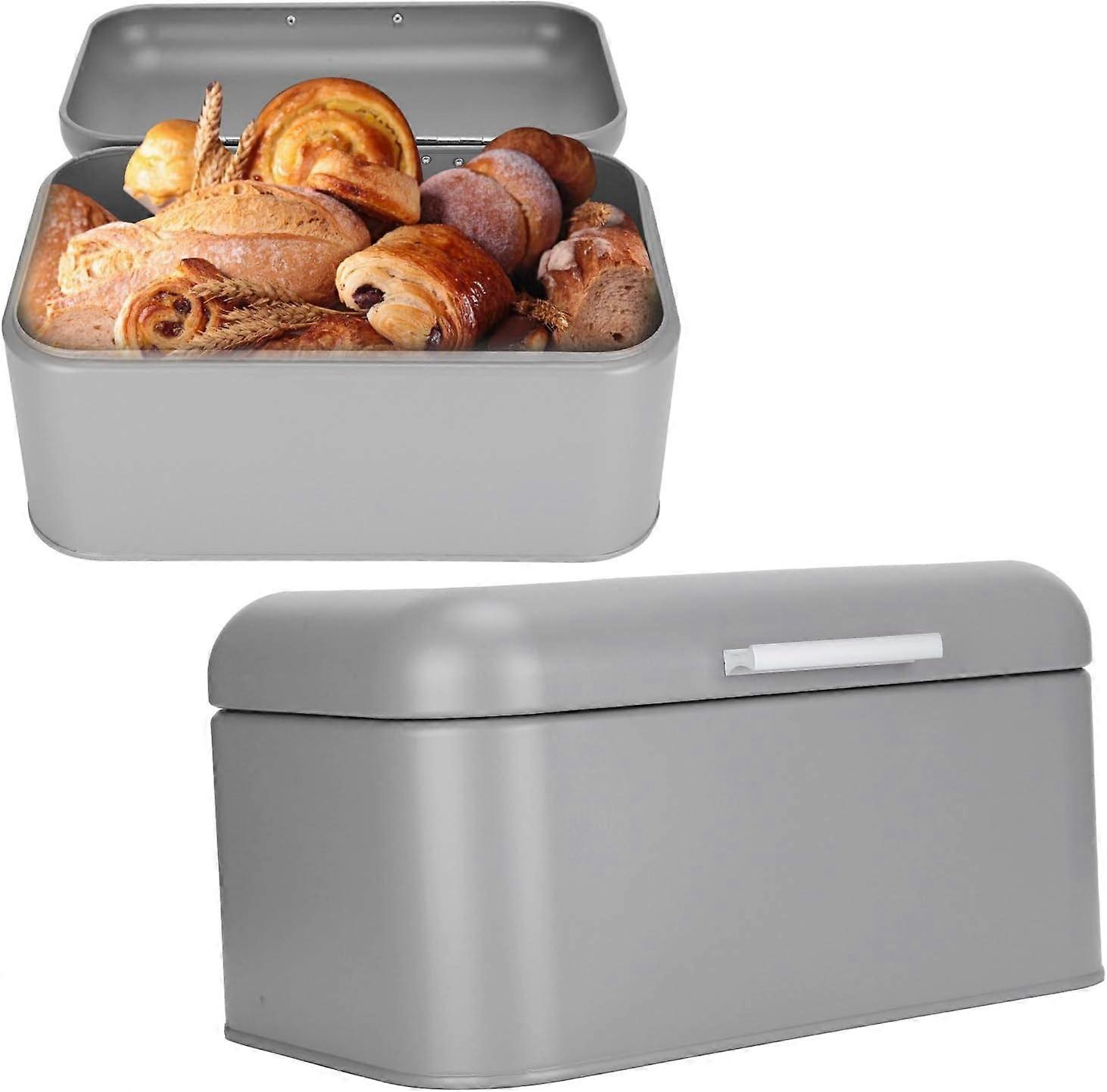Bread Box,Metal Bread Storage Container,Bread Box for Kitchen Countertop,Bread Storage Container Bin for Pastries Loaf