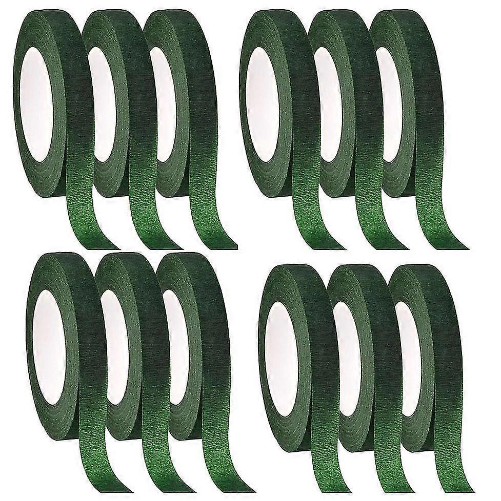 12 kpl kukkanauhaa kukkakauppias varren kääre vihreä teippi kukkakimppukukkien ja käsitöiden valmistukseen