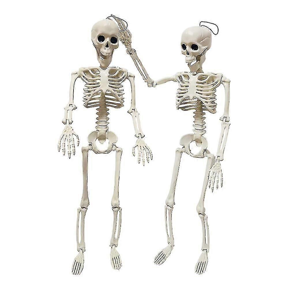 2pcs Halloween Skeleton Halloween Landscape Prop Human Skeleton Model Bones Model