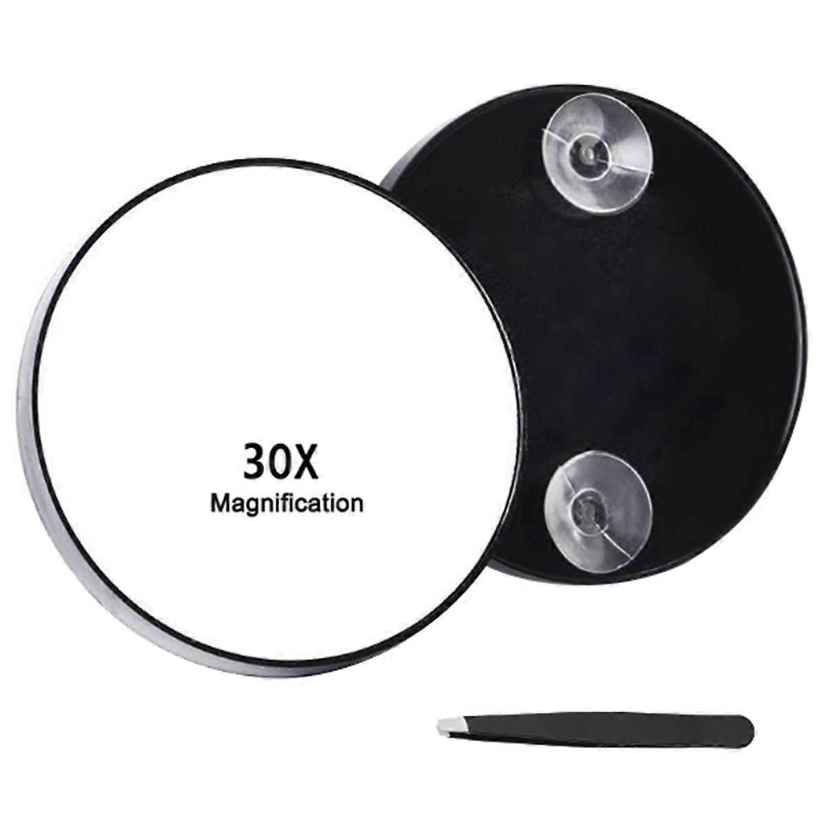 Magnifying Mirror with Suction Cup Compact Durables Travel Makeup Mirror for Plucking Eyebrows Remo