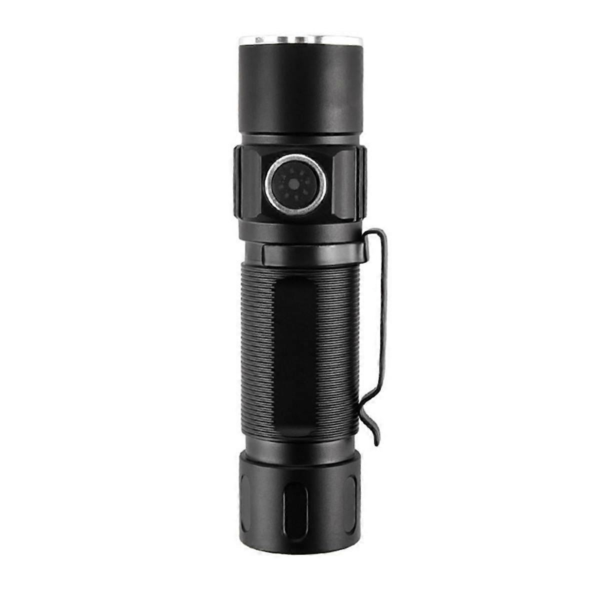 Flashlight Outdoor Highlight Mini Power Display Glare 3LED Flashlight Black