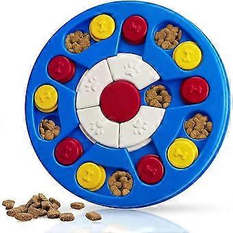 Juguetes de rompecabezas para perros, juego de rompecabezas interactivo, dispensador de golosinas para entrenamiento de perros, alimentación divertida, diseño colorido de ABS, alimentador lento para ayudar a las mascotas.