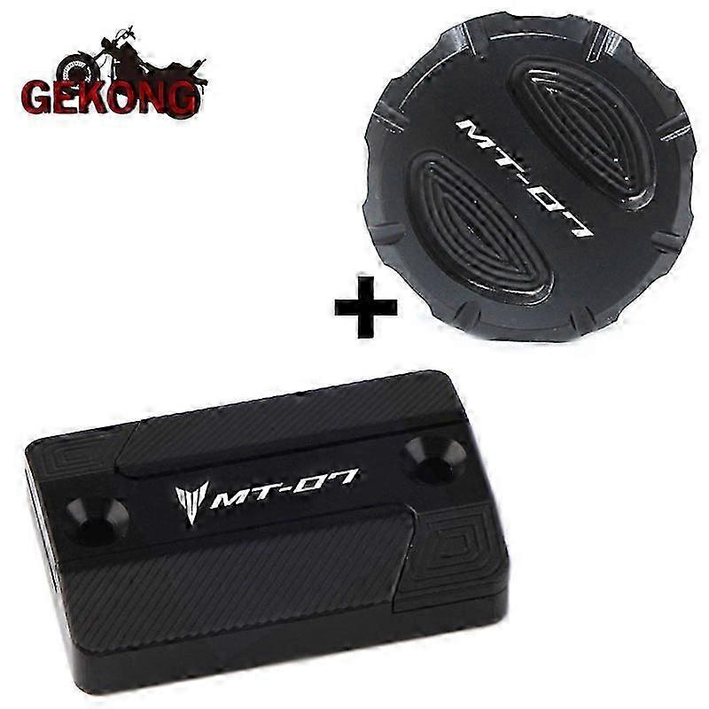 Moottoripyörän lisävarusteet, jotka ovat yhteensopivia Yamaha MT-07 MT 07 MT07 FZ07 2014-2023 Etu- ja takajarrun nestesylinterin pääsäiliön kannen korkin kanssa