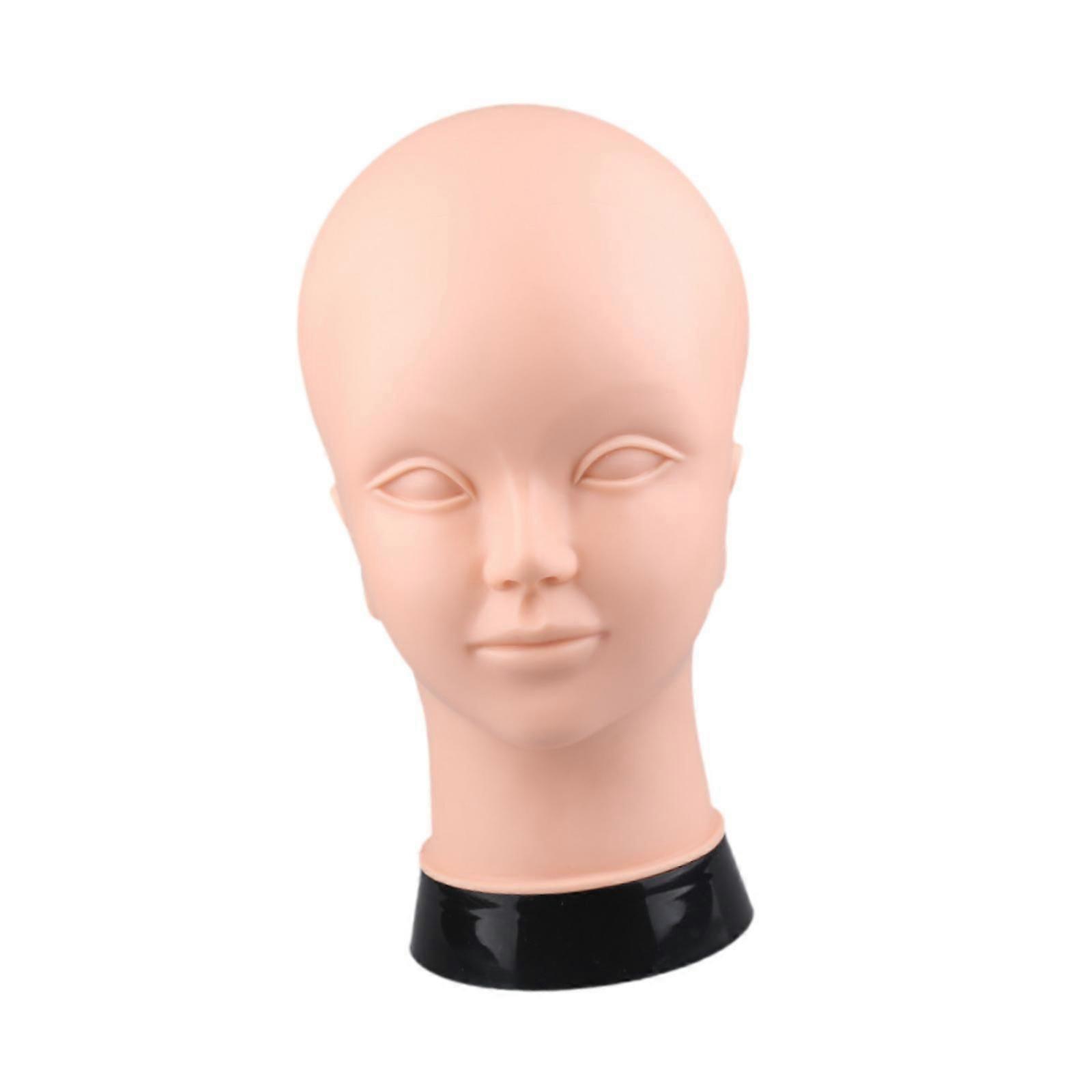 Mannequin Head PVC Model Wig Display Holder for Salon Hairstyling Eyeglasses