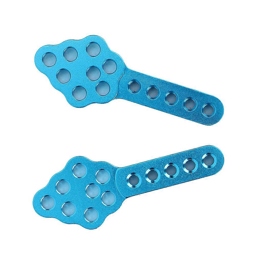 2pcs Shock Absorber Mount Adjust Height Angle Accessory Fit for 1/10 RC Crawler Car  (Blue)
