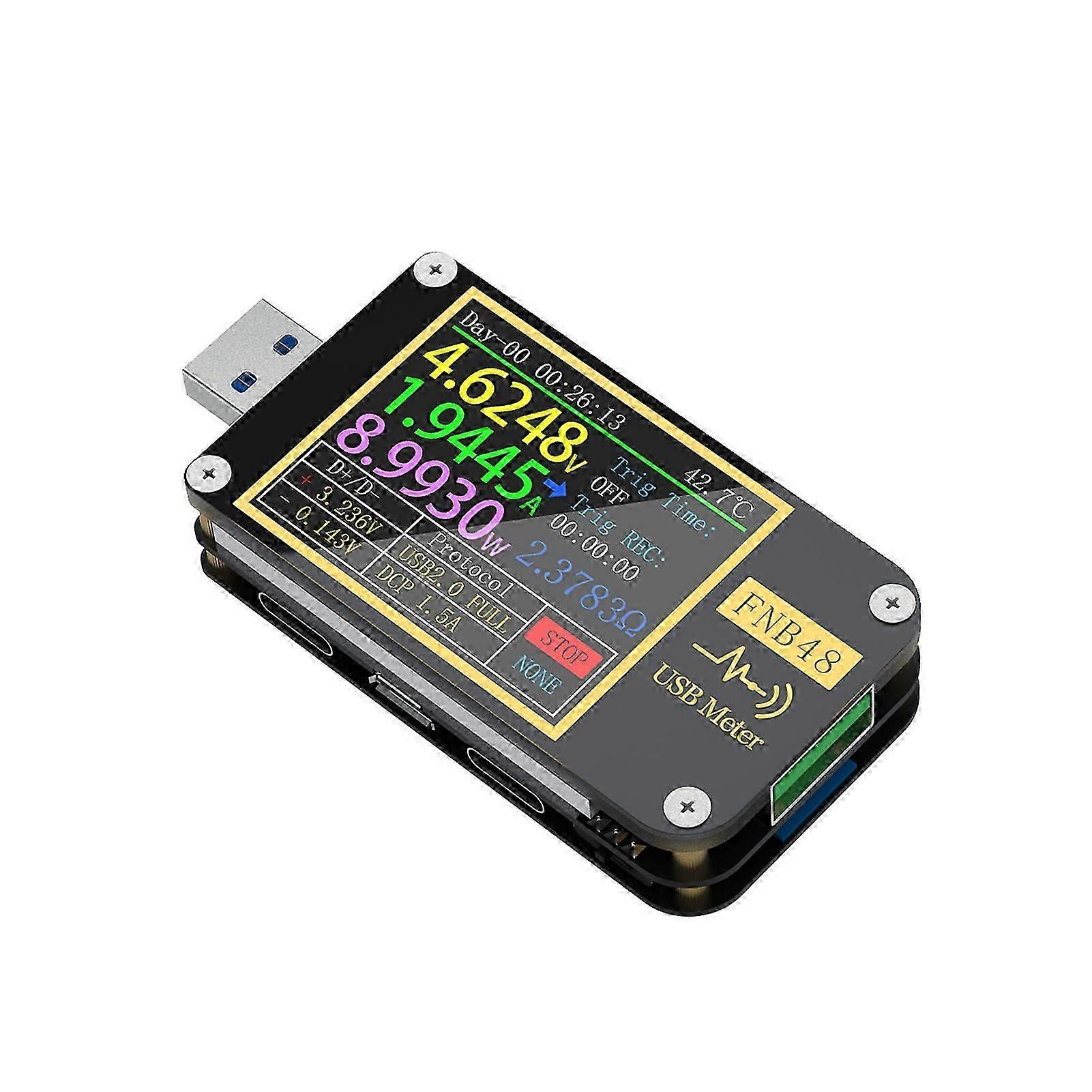 1.77 Inch High Definition Display Screen Voltmeter Ammeter Current Multifunction Mobile Phone Quick Recharging Tester Protocol Capacity Test Tool