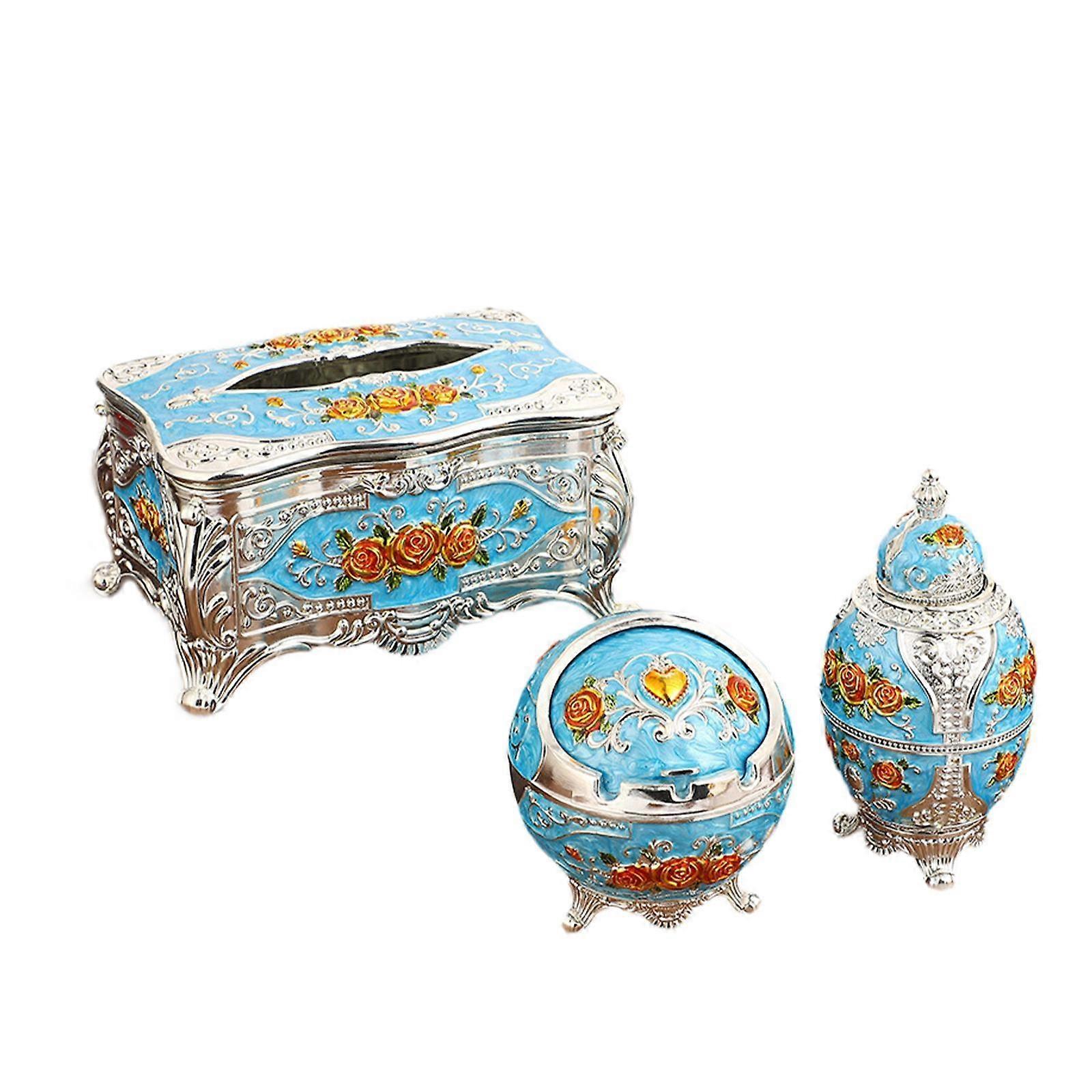 Tissue Box Decorative Tissue Dispenser Multifunctional Toothpick Storage Box