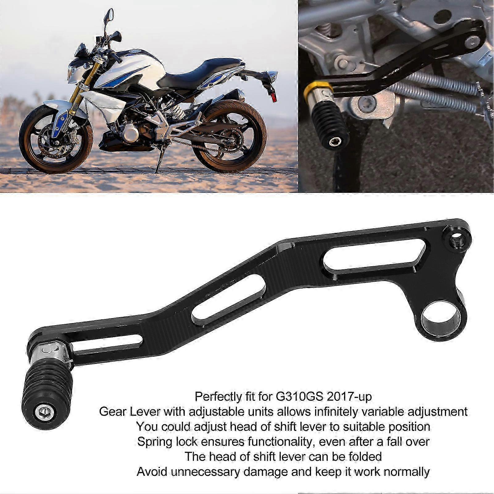 ملحق ذراع ناقل الحركة القابل للطي الاحترافي القابل للتعديل يصلح ل G310GS 2017up (أسود) f54