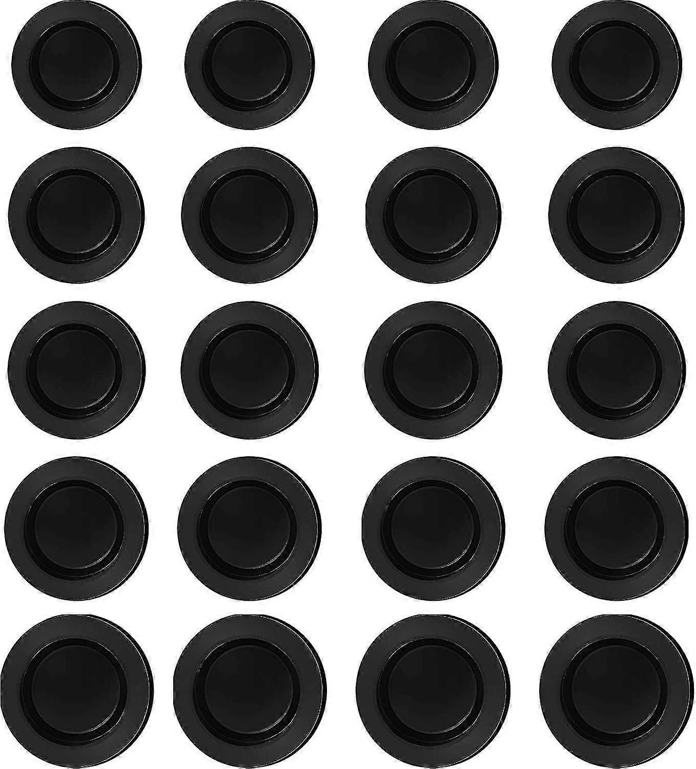 20 pièces en caoutchouc noir boîte d’épargne bouchon tirelire bouchon en caoutchouc tirelire bouchon couvercle bouchon rond en caoutchouc (5 tailles)-FG