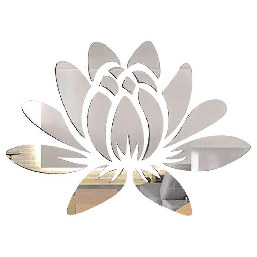 Versatile Smooth Surface Application, Decorative Metal Art with Thickened Acrylic Material Mirror Surface Electroplating, Removable without Damage