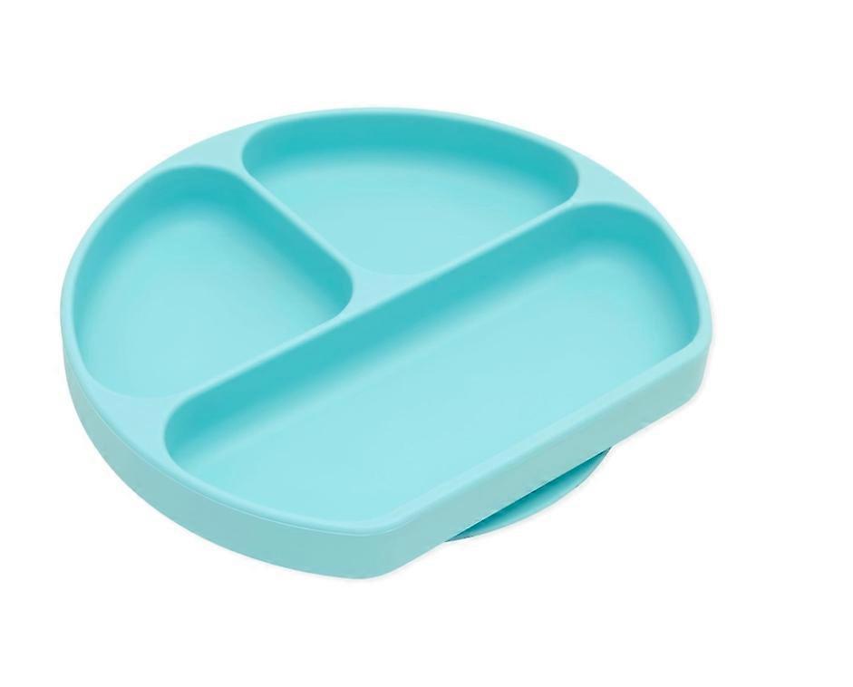 滑り止めのベビープレート、ごちゃごちゃした食事のための自己給餌の壊れないシリコーン、赤ちゃん主導の離乳、幼児の授乳、4点吸引に最適