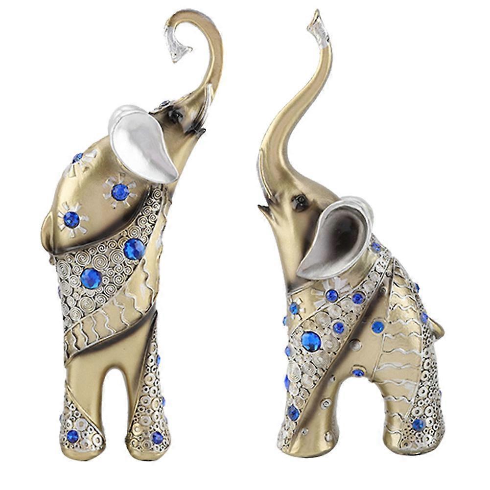 Case Pack Resin Elephant Model Ornaments Arts Crafts Home Decor Suitable for Desktop TV Stand