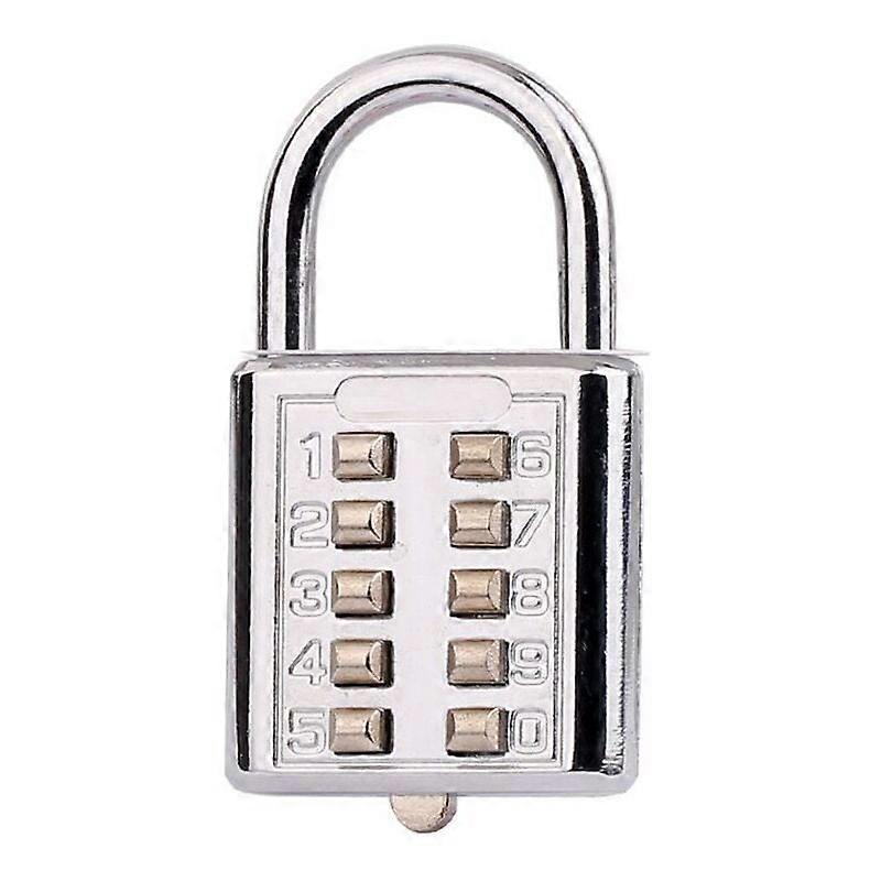 38mm 10-Digit Combination Padlock for Gym Lockers etc.