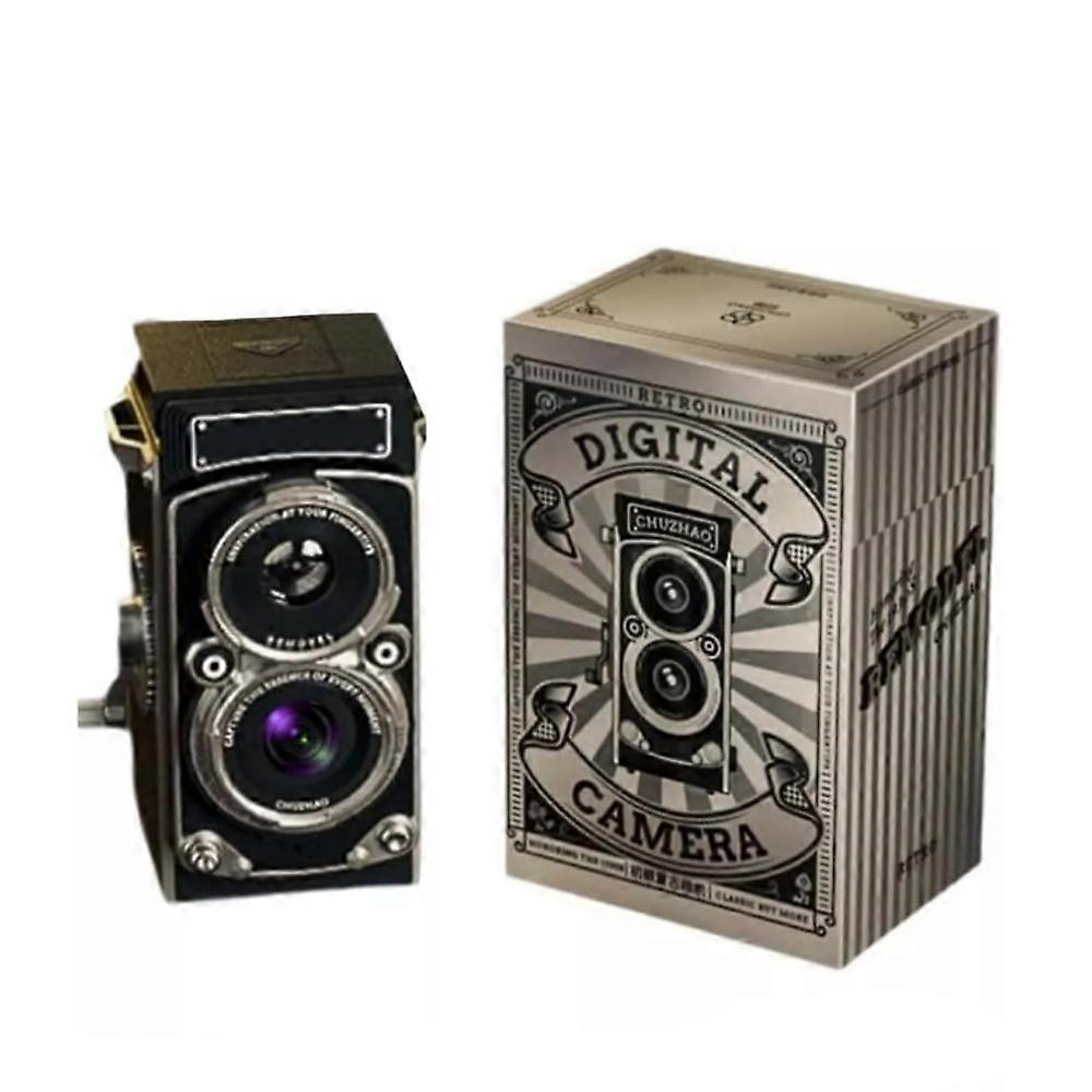 CHUZHAO Retro Mini Digital Camera - 4K Autofocus Twin-Lens Vintage Camera
