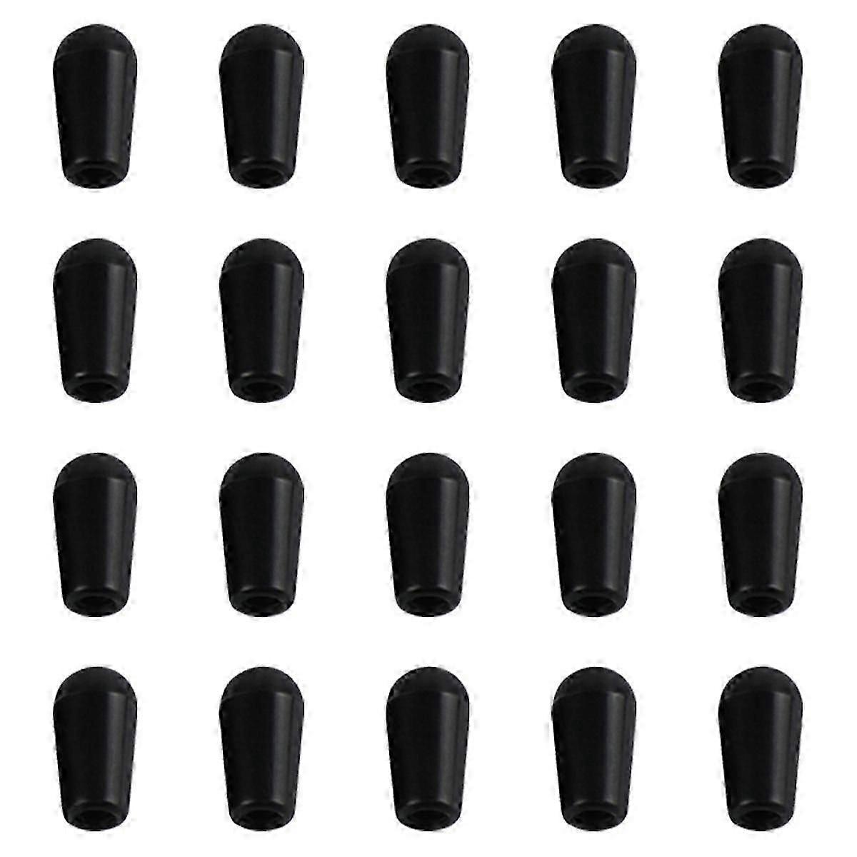 Black 20Pcs Metric M3.5/ Guitar 3 Way Toggle Switch Tip Switch Knobs Guitar Switch Cap js