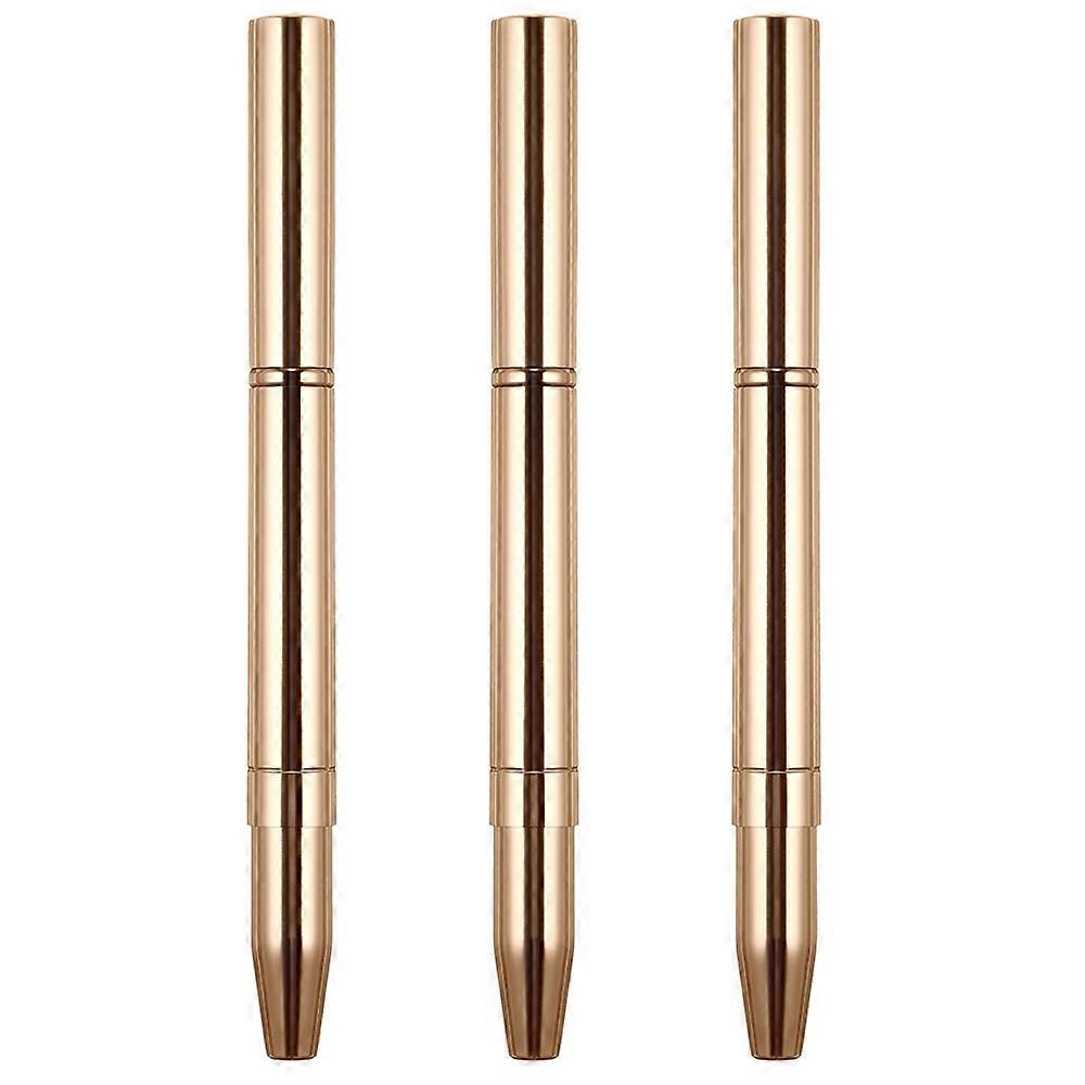 Perfect Size And Shape For Your Makeup Bag, Synthetic Bristles Retractable Lipstick Brushes, Soft And Natural Feel, Dual-Sided Lip And Eyeshadow