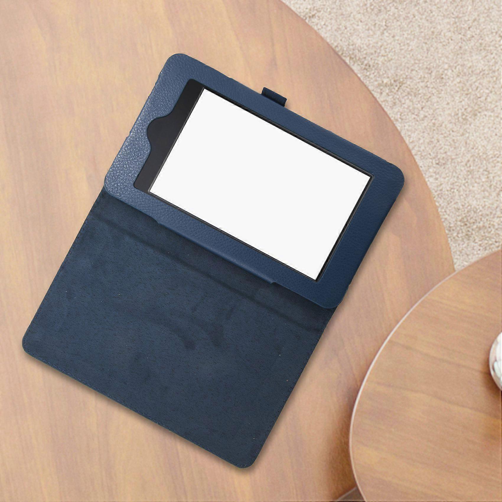 For Fire HD 7 2015 Tablet Leather Case Stand Dark blue