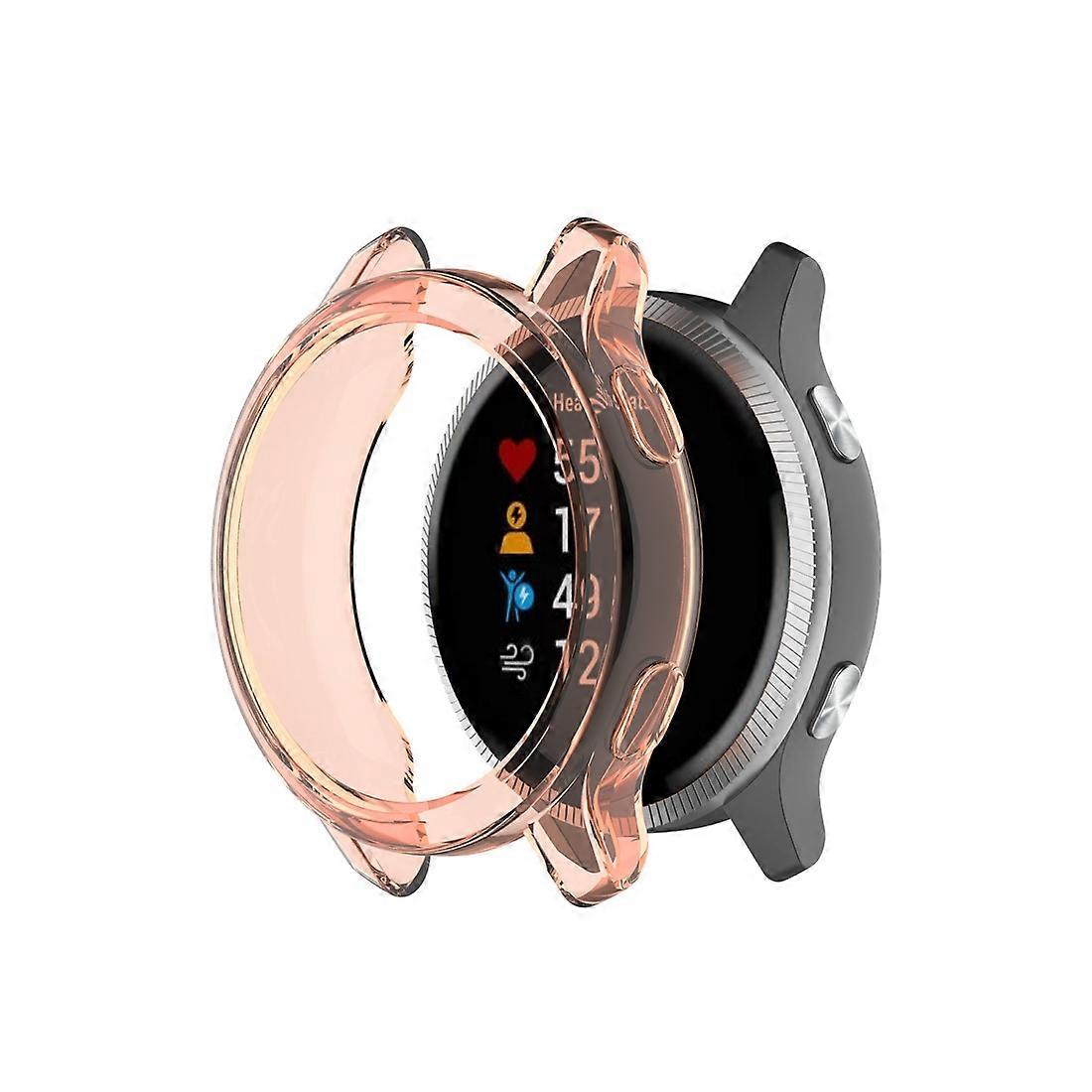 For Garmin Venu TPU Wrapped Empty Half Case Watch Case(Transparent White)