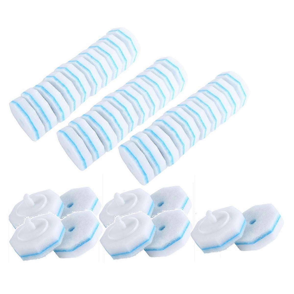 Upgraded Toilet Brush Wand Disposable Toilet Cleaning Wand Refills Bowl Scrubbers Heads