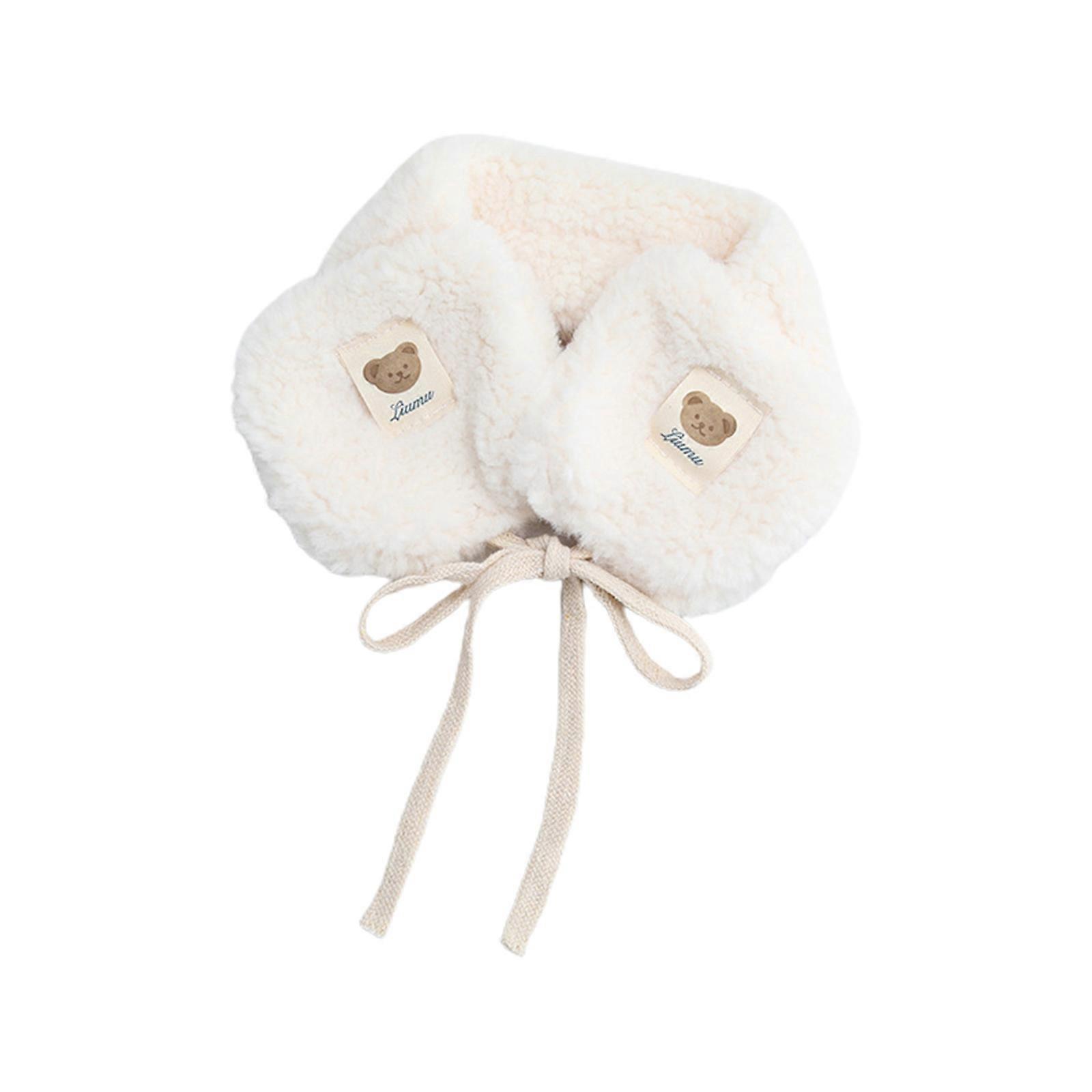 Protetor de ouvido de bebê macio e confortável para crianças com aquecedores de orelha de pelúcia Adorável envoltório de orelha de urso para diversão e calor