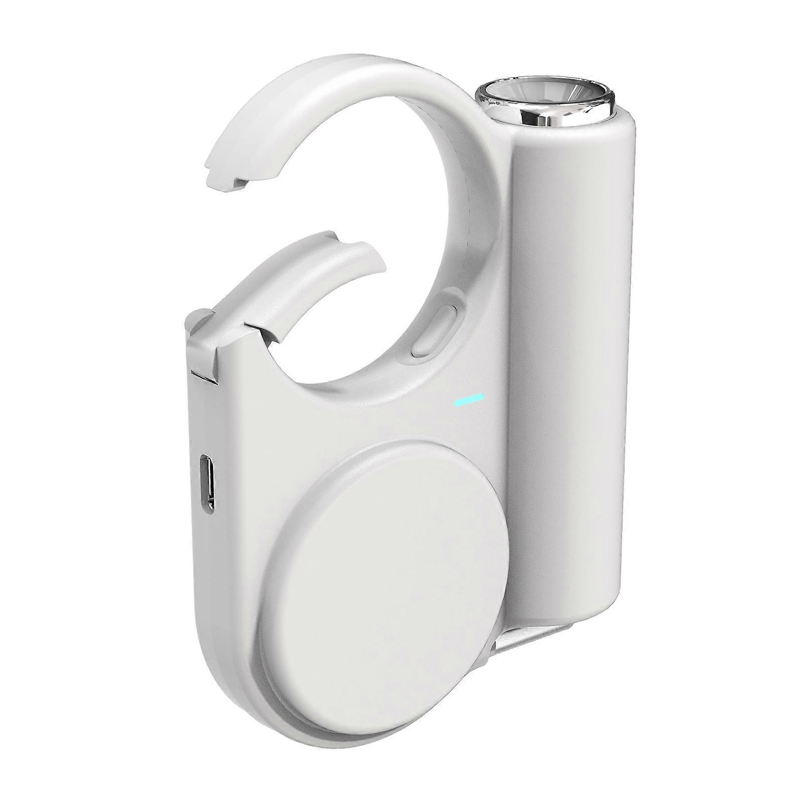 Outdoor Battery Pack 5000mAh Efficient Power Supply With High Brightness LED and Retractable Cord for Safety White