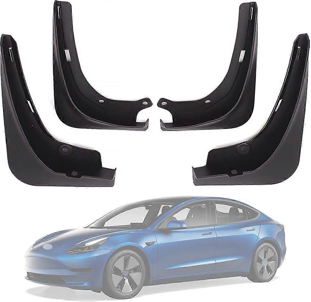 High qualityFor Tesla Model 3 Mud Flaps Front Rear Splash Guards Fender 2017-2023 4PCS/SET