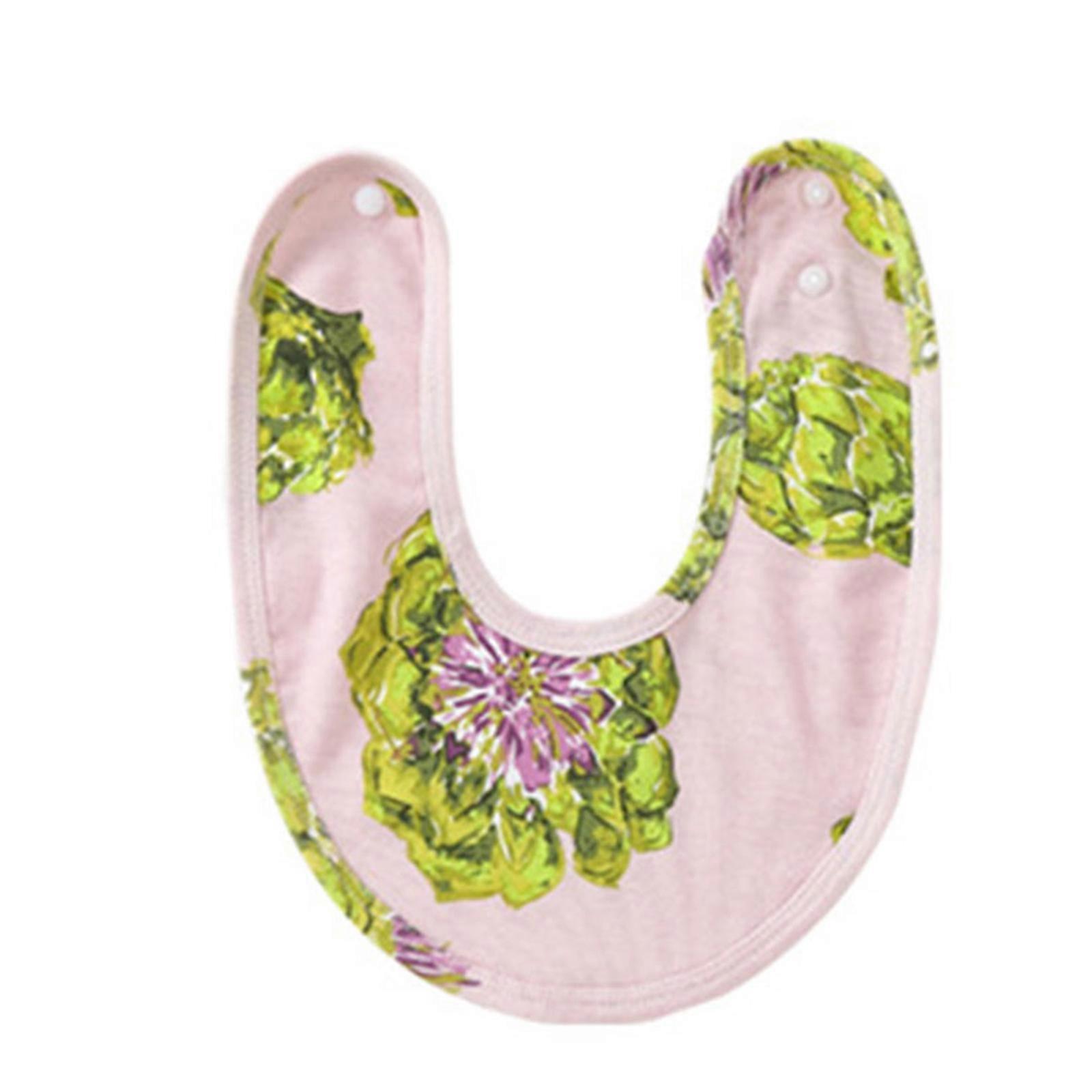 Bébé Alimentation Bave Bavette Saliva Serviette Écharpe Bandana Coton Snap Button Burp Cloth