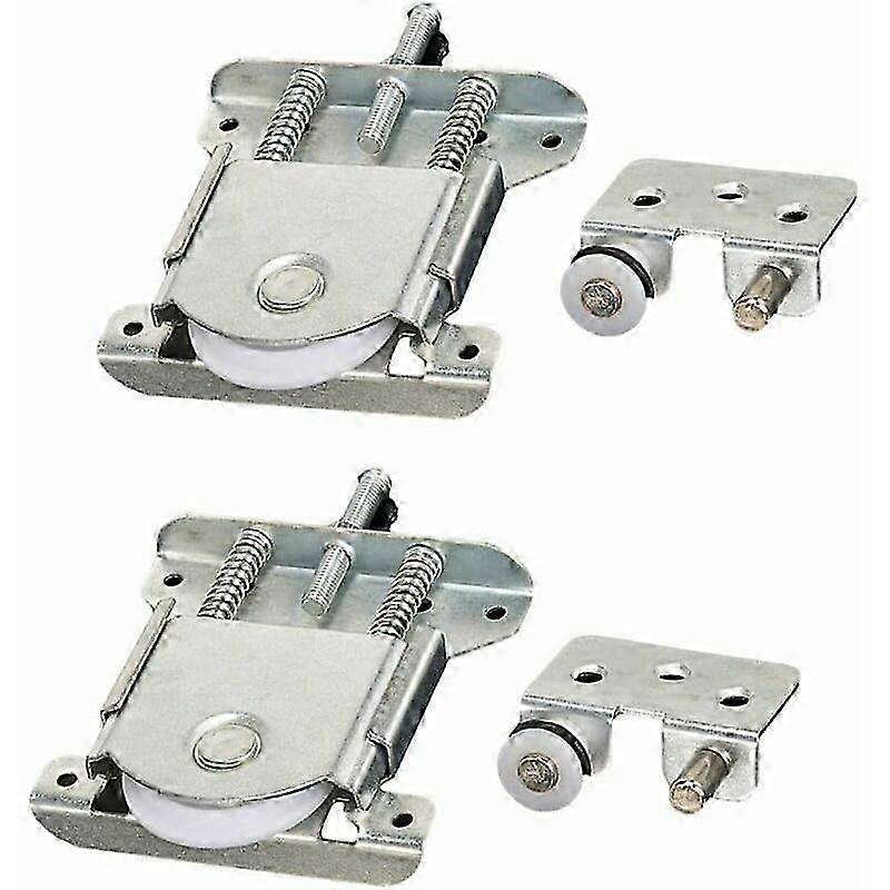 2 Pieces Sliding Closet Door Roller, Sliding Door Parts for Wardrobe Door,Wheels,Rollers,Wardrobe Runners Guides,Castor Sliding Closet Wardrobe Door R