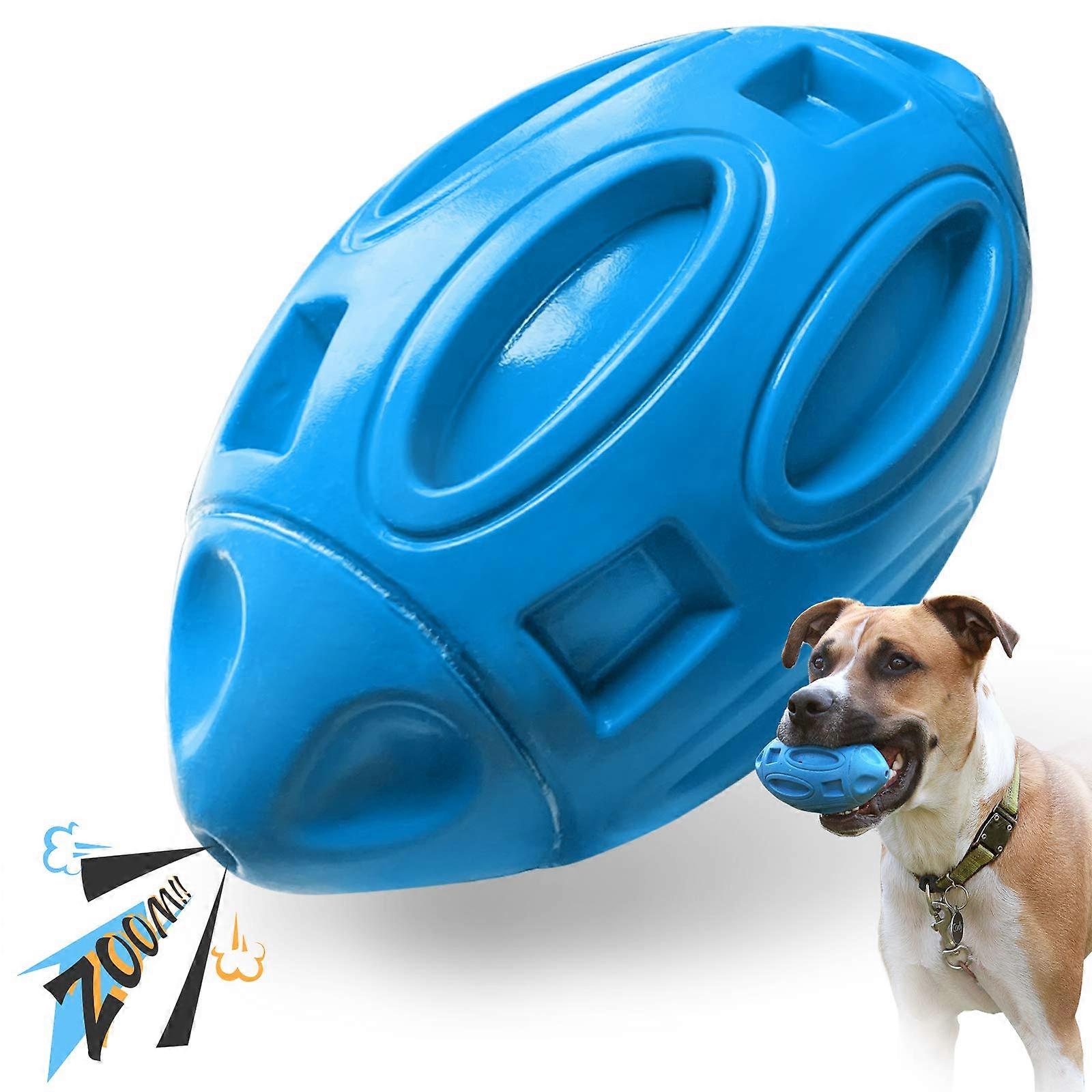 Nicknamed dog toys for aggressive chewers Rubber Dog Chewing Ball With Squeaker Med Non Toxic Rubber Durable Chew Toy