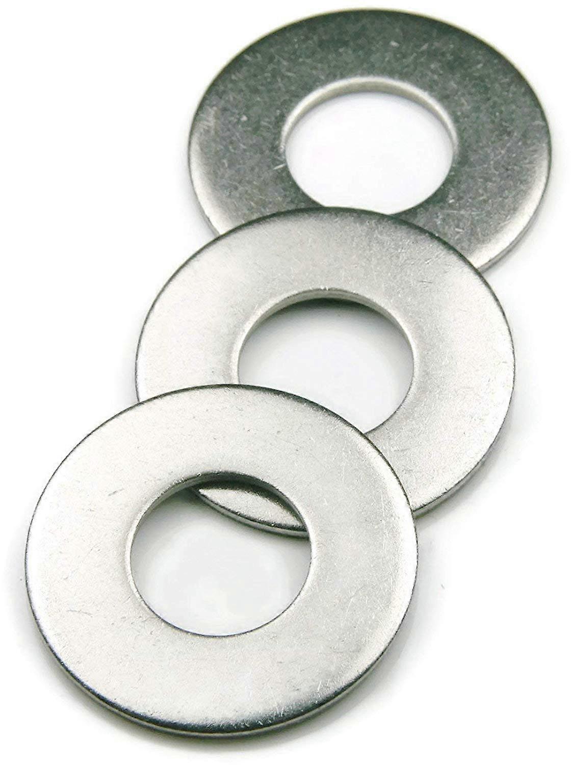 5/16 x 1 Flat and Fender Washer Pack of 100, 304 Stainless Steel 18-8, Various Sizes and Specifications