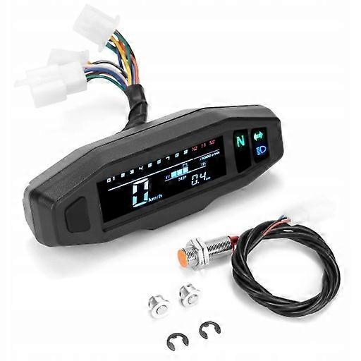 Mini Universal Lcd Motorcycle Speedometer