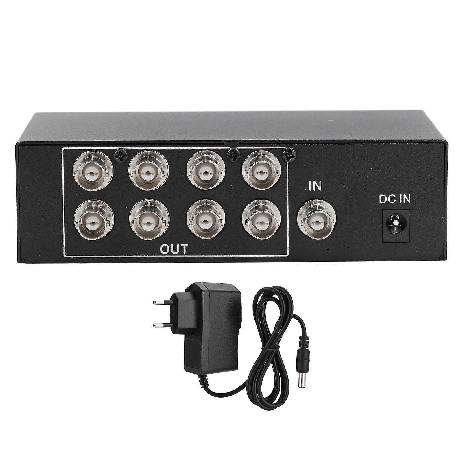 8 יציאות 1 ב 8 החוצה BNC מפצל תיבת 1080P מפיץ אותות קואקסיאלי Plug and Play עבור מצלמת אבטחה של מערכת ניטור וידאו