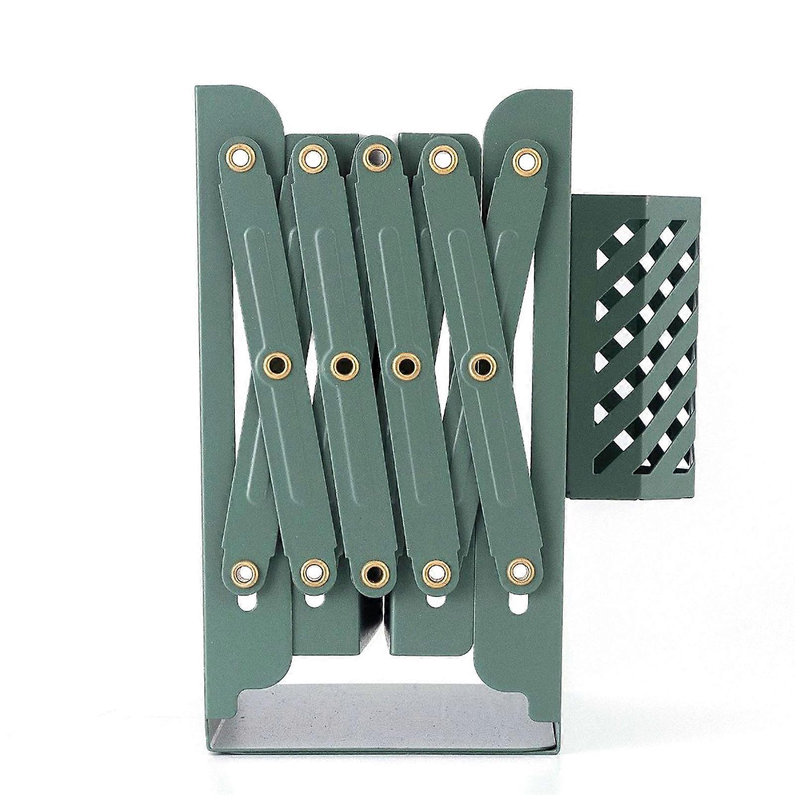 Expandable Desktop Metal Bookshelf Multifunctional Bookcase Book Holder for Shelf
