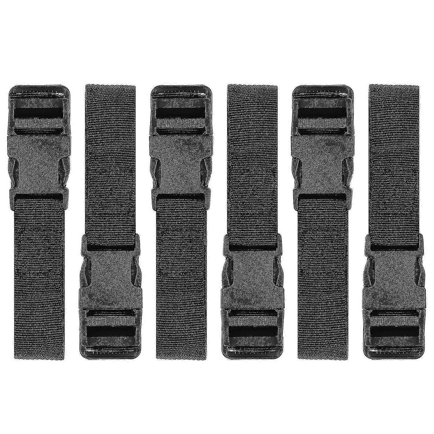 6 Pack Luggage Nylon Straps With Quick Release Buckle Utility Straps For Travel