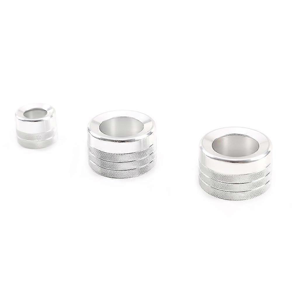 Car Air Condition Volume Switch Ring Knob Cover Luxury for X5 E70 E71 2008-2013(Silver)